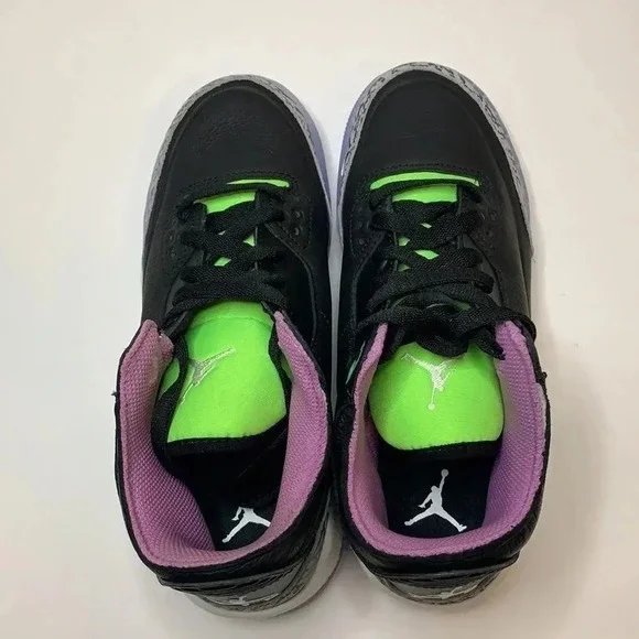 Jordan Retro 3 Sneakers GS Electric Green Youth 4 New - Picture 5 of 11